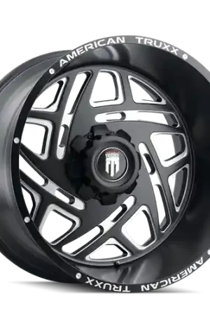 Crafted American Truxx Cosmos AT1904 6x139.7 24x14-76 Black/Milled