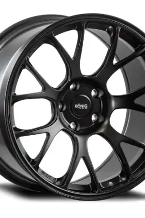 Factory Price Konig Forged F1M 5X120 18x9.5+35 Satin Black Knurled Bead