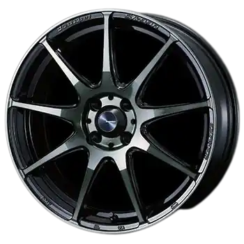 Free Shipping WedsSport SA-99R 5x114.3 18x9.5+45 Face R / Weds Black Clear