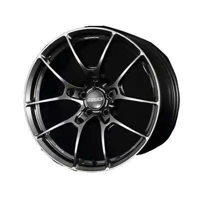 Volk Racing G025 5x114.3 18x7.5+48 Shining Black Metal / Rim Edge DC Reduced Price