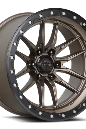 Low Price LOCK OFFROAD KRAWLER 6x139.7 17x9 -12 Matte Bronze W Matte Black Ring
