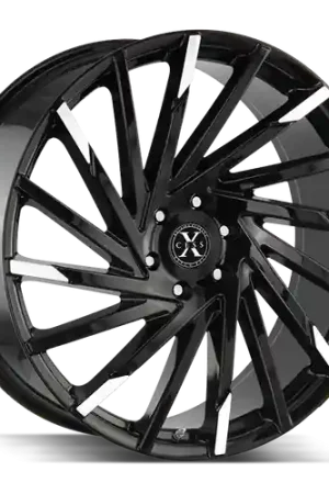 Xcess X02 5x115 20x8.5 +15 Gloss Black Machined Tips Price Drop