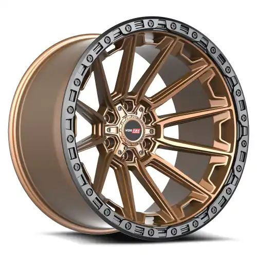 Price Drop Vortek VRT-601 6x135/6x139.7 20x10 -12 Matte Bronze With Black Bead Ring