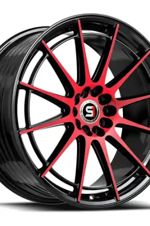 Spec-1 SP-64 5x108/5x114.3 17x8 +42 Gloss Black & Red Machined Place Order