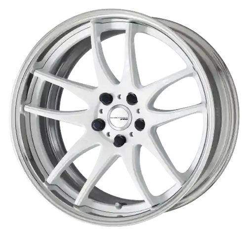Work Cr 2P 5x100 20x10.0 +45 Gloss White Professional Grade