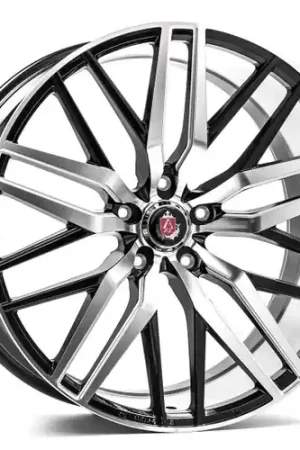 Weekend Sale Axe EX30 5x127 22X10.5+25 BLACK AND POLISHED FACE