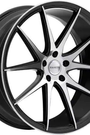Luxury RAVETTI M11 5X112 20x8.5 +35 SATIN BLACK MACHINED