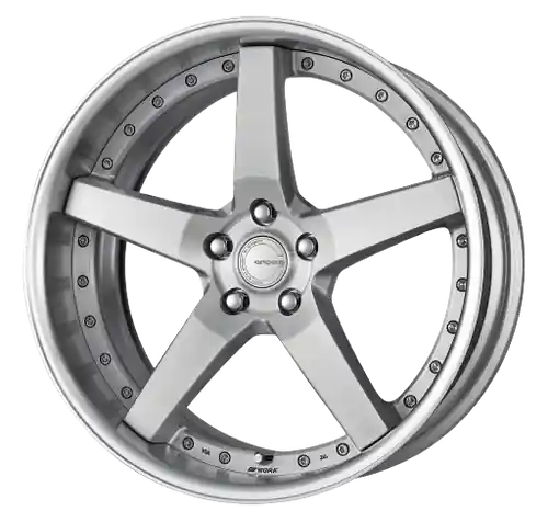 Work Gnosis Gr203 5x112 21x12.5+0 H Disk Brush Silver Clear Bargain