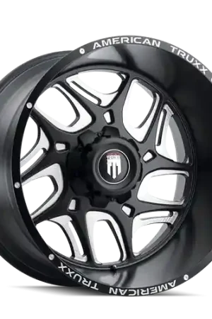 Top Pick American Truxx Sweep AT1900 8x170 20x9-12 Black/Milled