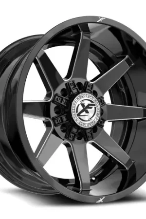 Certified XF Off-Road XF-236 8x165.1/8x170 20x9 +0 Gloss Black & Milled
