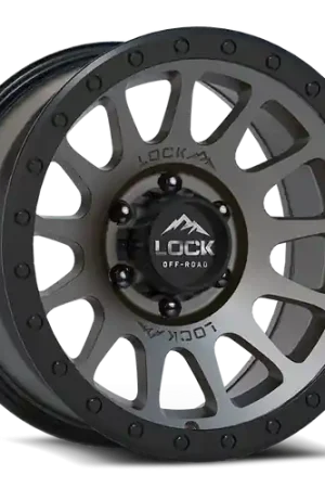 LOCK OFFROAD YOSEMITE 6x135 17x9 +0 Matte Grey W Matte Black Ring Buy Today