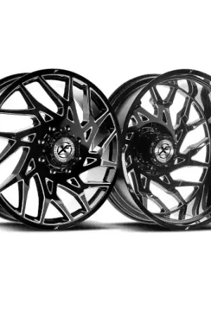 XF Dually XF-229 Dually 10x225 26x8.25 -227 Gloss Black & Milled Brand New