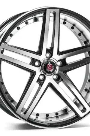 Last Chance Axe EX20 5x130 22X10.5+25 BLACK AND POLISHED FACE