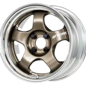 Genuine Work Meister S1 2P 5x115 15x8.5+0 O Disk Titanium Gold
