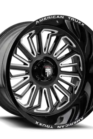 American Truxx Butcher AT1916 6x139.7 20x9-12 Black/Milled Authentic