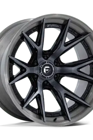Top Rated Fuel 1PC FC402 CATALYST 6X139.7 20x9 +01 GLOSS BLACK WITH BRUSHED GRAY TINT FACE & LIP