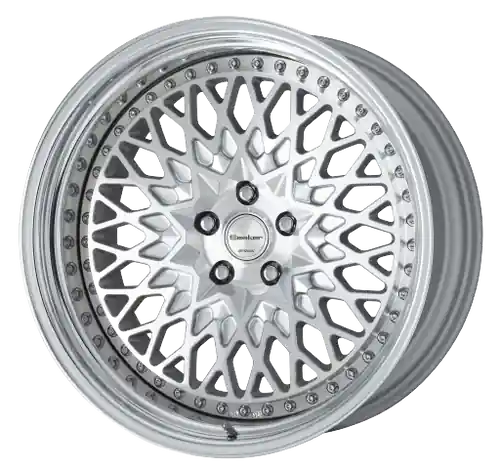 Fresh Stock Work Gran Seeker Ccx 5x114.3 20x8.5+12 A Disk Machined Silver Polish