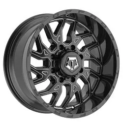 Top Rated TIS 544BM 2.0 8x165.1 18x9 +18 Gloss Black w/Milled Accents