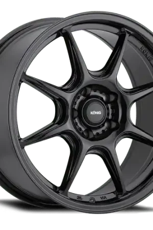 Konig Lockout 4x100 15x7+38 Gloss Black Markdown