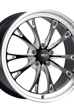 Handmade WELD Performance Belmont 5x120.65 20x9.5 +50 Gloss Black/Milled Diamond Cut Lip
