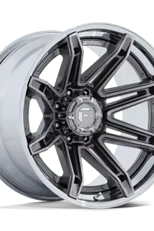 Best Seller Fuel 1PC FC401 BRAWL 6X135 22x12 -44 PLATINUM WITH CHROME LIP