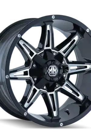 Direct From Manufacturer Mayhem Rampage 8090 5x150/5x139.7 20x9+0 Black/Milled Spokes