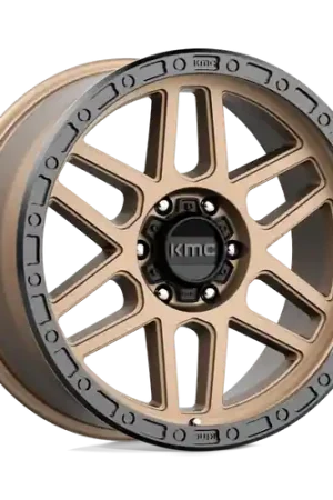 KMC KM544 MESA 6X139.7 17X9 +18 MATTE BRONZE WITH BLACK LIP Hassle-Free Returns