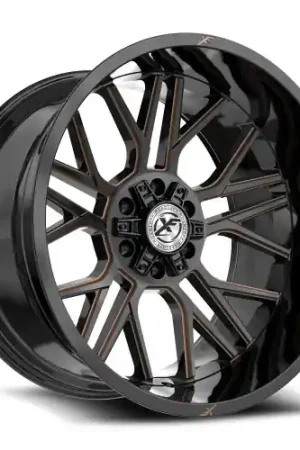 XF Off-Road XF-235 5x127/5x139.7 20x9 +12 Gloss Black & Bronze Milled Affordable