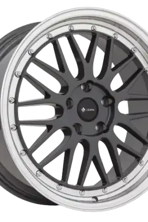 Vors VR8 5x112 18x8  +35 Hyper Black Machine Lip Chrome Rivet Order Now