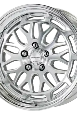 Work Seeker Mx 5x100 18x10.5+22 R Disk Matte Silver Polish No Minimum Order