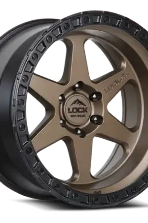 LOCK OFFROAD OLYMPUS 6x135 20x9 +0 Matte Desert Bronze W Matte Black Ring Time-Limited