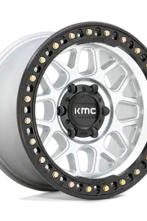 Big Sale KMC KM549 GRS 6X139.7 17X9 +0 MACHINED WITH SATIN BLACK LIP