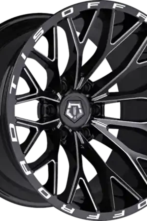 Sale TIS 566BM 6X135 24x12 -44 Black w/Milled Accents