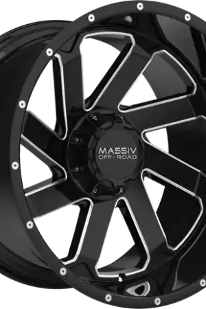 Last Chance MASSIV OFF-ROAD OR4 6X135/6X139.7 20x12 -44 BLACK AND MILLED