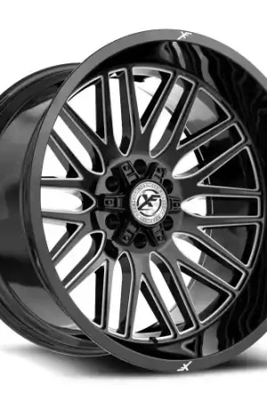 XF Off-Road XF-240 6x135/6x139.7 17x9 +12 Gloss Black & Milled Sale
