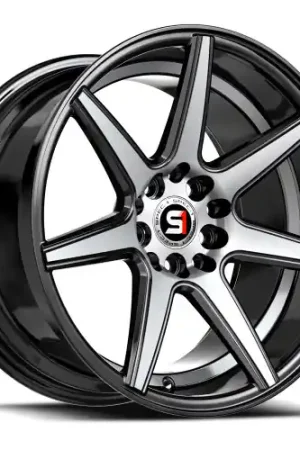 One Day Deal Spec-1 SP-73 5x108/5x114.3 17x7.5 +42 Gloss Black & Machined & Undercut