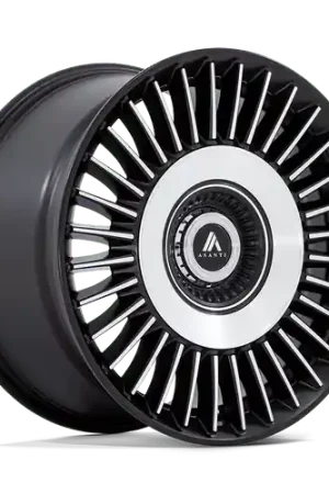 Asanti Black ABL-40 TIARA 5X112/5X120 22X9 +35 SATIN BLACK WITH BRIGHT MACHINED FACE Grab Now