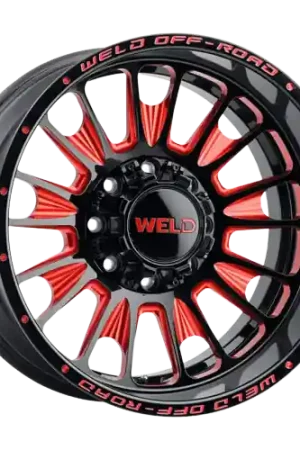 WELD Off-Road Scorch 5x139.7 20x10 -18 Gloss Black/Milled RED Affordable