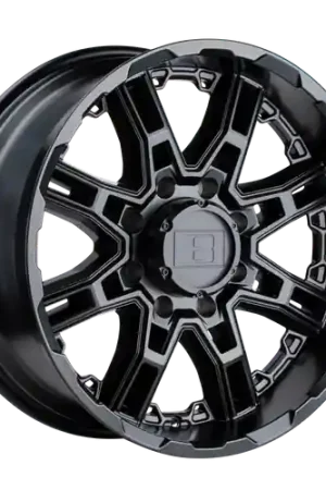 Level 8 SLINGSHOT 6X139.7 22X11.5 -44 MATTE BLACK Fast Shipping