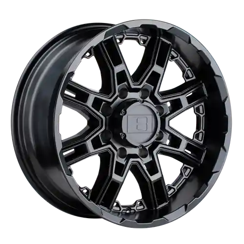 Level 8 SLINGSHOT 6X139.7 22X11.5 -44 MATTE BLACK Fast Shipping