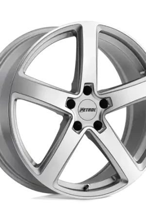 Special Offer Petrol P2A 5X110 17X8 +40 SILVER W/ MACHINED CUT FACE