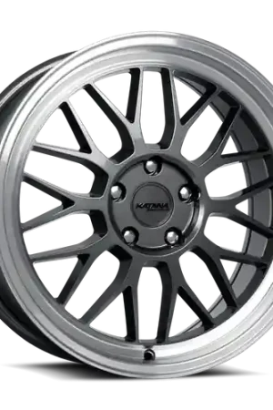 Trending KATANA RACING KR06 5x108 18x8 +40 Glossy Gun Metal Machine Lip