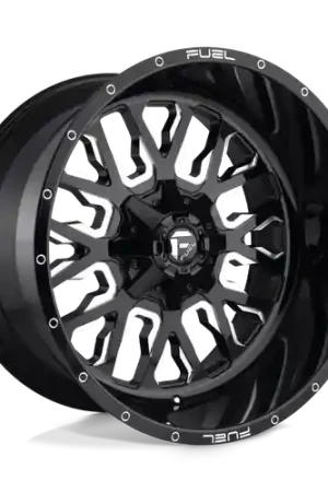 Fuel 1PC D611 STROKE 6X120/6X139.7 18X9 +19 GLOSS BLACK MILLED Best Price