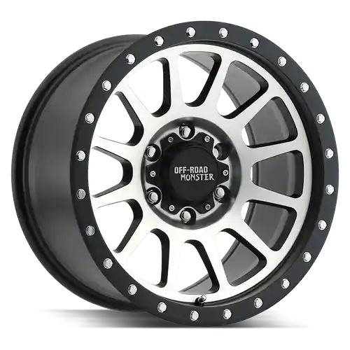 Fast Shipping Off Road Monster M10 6x139.7 17x90 Flat Black Machined