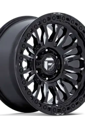 Exclusive Offer Fuel 1PC FC857 RINCON 6X135 17X9 -12 GLOSS BLACK MILLED