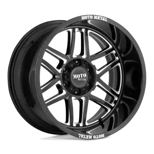 Modern Moto Metal MO992 FOLSOM 5X139.7 22X10 -18 GLOSS BLACK MILLED