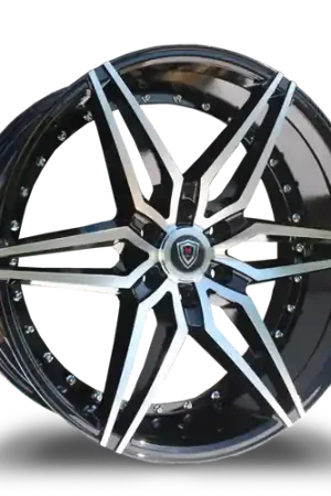 MARQUEE WHEELS M3259B 6x139.7 22x9.5+25 BLACK / MACHINED Buy Today