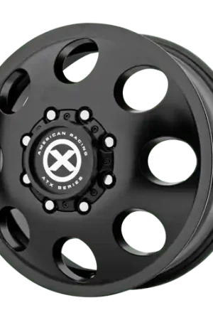 ATX Series AX204 BAJA DUALLY 8X210 17X6.5 +111 SATIN BLACK - FRONT Professional Grade