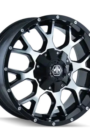 Mayhem Warrior 8015 8x165.1/8x170 18x9+18 Black/Machined Face Warranty Included