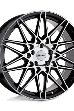 Limited Time Petrol P3C 5X112 19X8 +40 GLOSS BLACK W/ MACHINED FACE